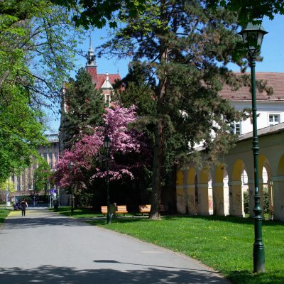 Procházka Dvořákovými sady kolem arkád neboli Opavské promenády