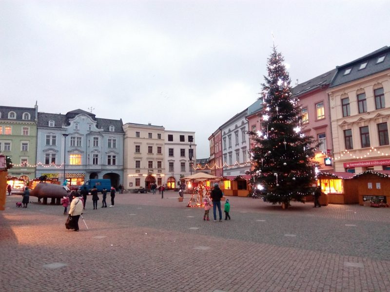 Vánoční strom na Dolním náměstí